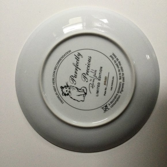 Franklin Mint “Purrfectly Precious” By Brian Walsh Collectible Plate cat plates - Picture 4 of 4